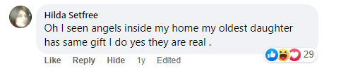 Facebook comment miracle testimony.