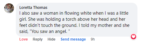 Facebook comment miracle testimony.