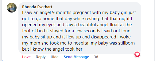 Facebook comment miracle testimony.