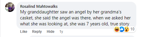 Facebook comment miracle testimony.