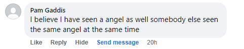 Facebook comment miracle testimony.