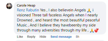 Facebook comment section miracle story shared in July 2023.