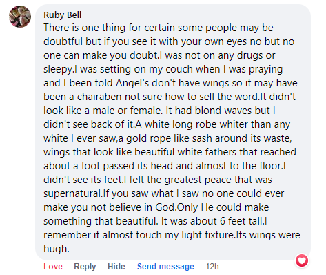 Facebook comment section miracle story shared in July 2023.