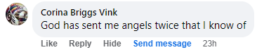 Facebook comment miracle testimony.