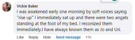 Facebook comment miracle testimony.