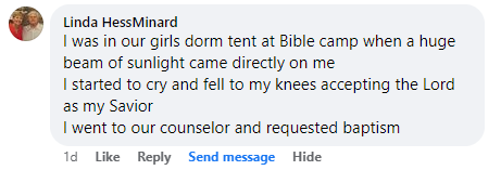 Facebook comment section miracle story shared in November 2024.