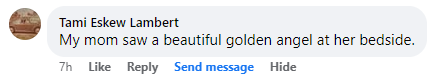 Facebook comment section miracle story shared in November 2024.