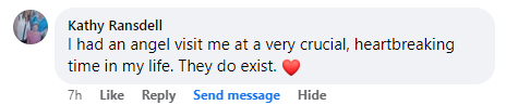 Facebook comment section miracle story shared in January 2025.