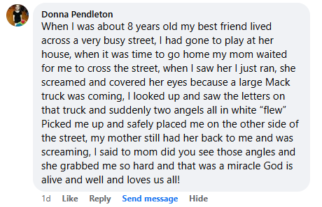 Facebook comment section miracle story shared in January 2025.