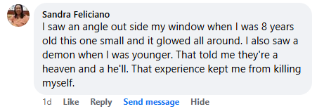 Facebook comment section miracle story shared in January 2025.
