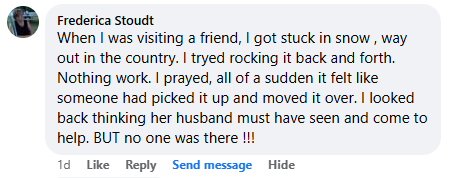 Facebook comment section miracle story shared in January 2025.