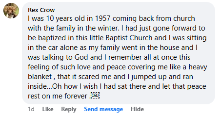 Facebook comment section miracle story shared in February 2025.
