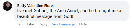 Facebook comment section miracle story shared in March 2025.