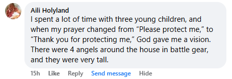 Facebook comment section miracle story shared in March 2025.