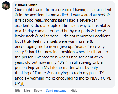Miracle story shared in April 2025.