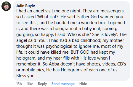 Miracle story shared in April 2025.
