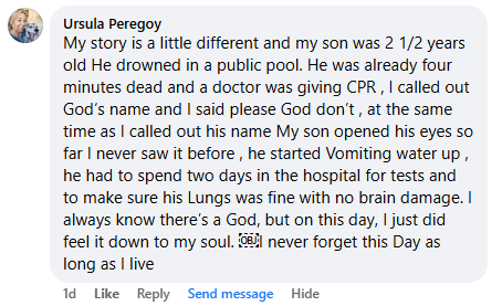 Miracle story shared in April 2025.