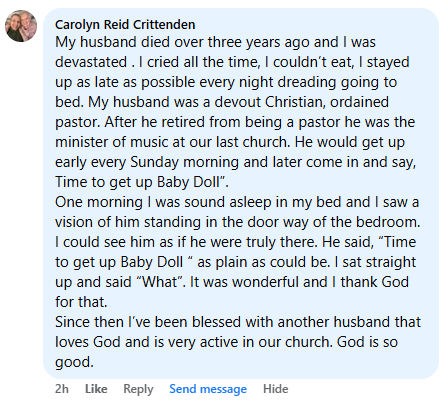 Miracle story shared in April 2025.
