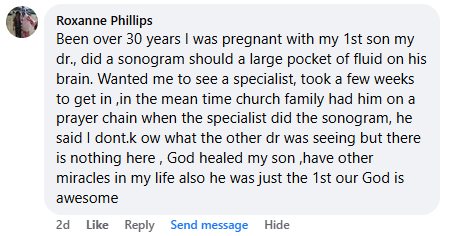 Miracle story share May 2025.