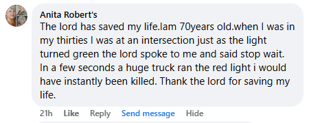 Miracle story shared in September 2025.