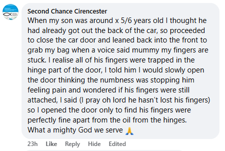 Miracle story shared in September 2025.