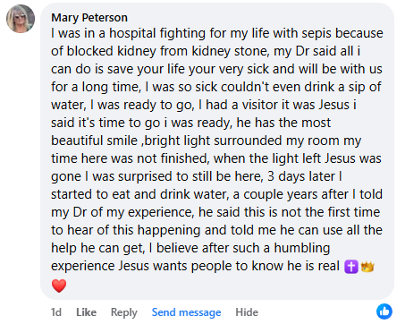 A miracle story was shared with me in November 2025.