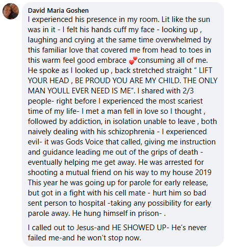 A miracle story was shared with me in December 2025.
