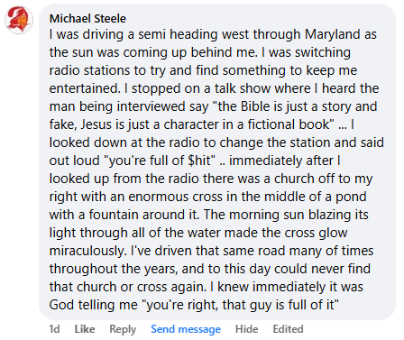 A miracle story was shared with me in December 2025.