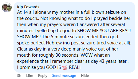 A miracle story was shared with me in December 2025.