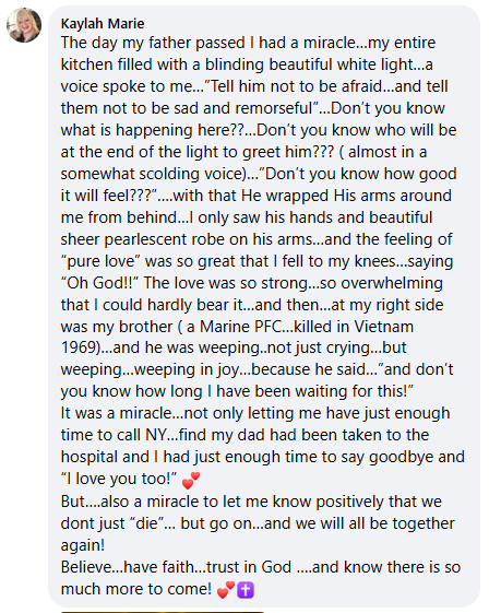 A miracle story was shared with me in December 2025.