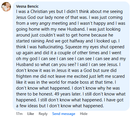 A miracle story was shared with me in December 2025.