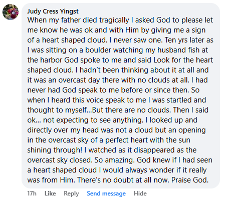 A miracle story was shared with me in December 2025.
