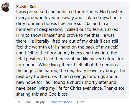 A miracle story was shared with me in December 2025.