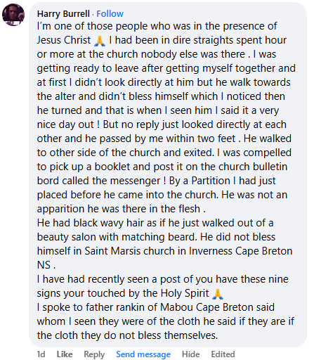 A miracle story was shared with me in January 2026.