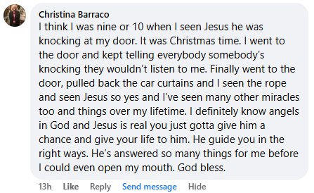 A miracle story was shared with me in January 2026.