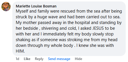 A miracle story was shared with me in March 2026.