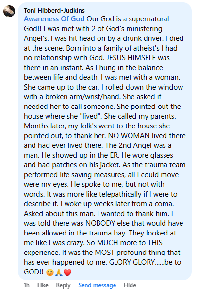 A miracle story was shared with me in April 2026.