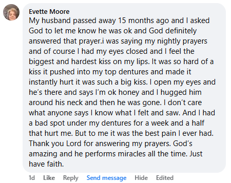 A miracle story was shared with me in April 2026.
