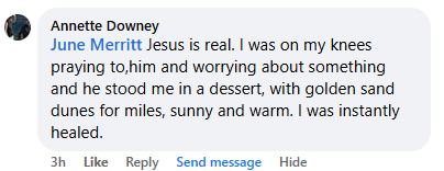 A miracle story was shared with me in April 2026.
