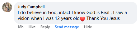 A miracle story was shared with me in April 2026.