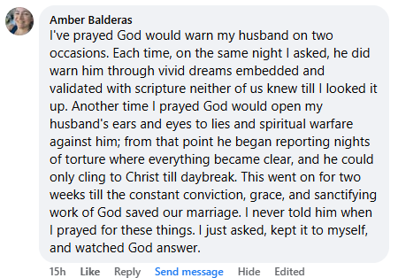 A miracle story was shared with me in April 2026.