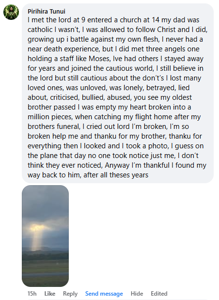 A miracle story was shared with me in April 2026.