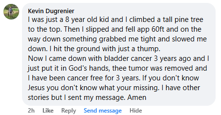 A miracle story was shared with me in April 2026.