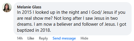 A miracle story was shared with me in May 2026.