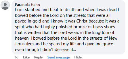 A miracle story was shared with me in May 2026.