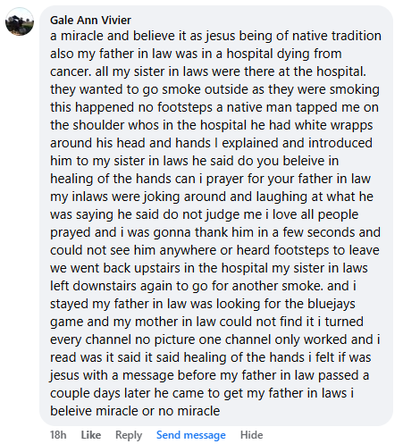 A miracle story was shared with me in June 2026.