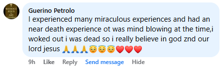 A miracle story was shared with me in June 2026.