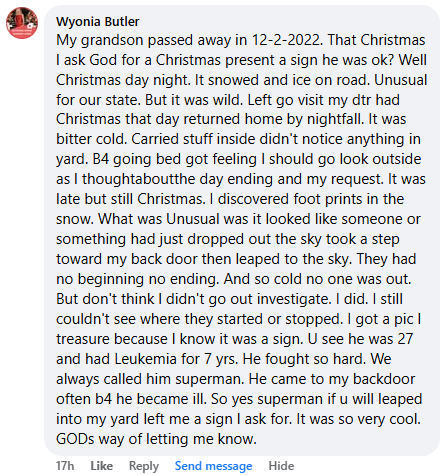 A miracle story was shared with me in June 2026.