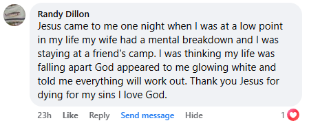 A miracle story was shared with me in July 2026.