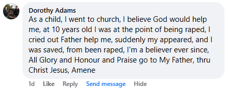 A miracle story was shared with me in July 2026.